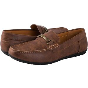 GLOBALWIN Men's Brown Loafers